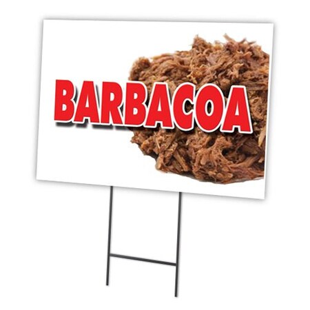 Signmission Barbacoa Yard Sign & Stake outdoor plastic coroplast window, C-1824 Barbacoa C-1824 Barbacoa